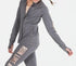 Ideology Big Girls Run Girl Zip-up Jacket Gray Size Small (7/8)